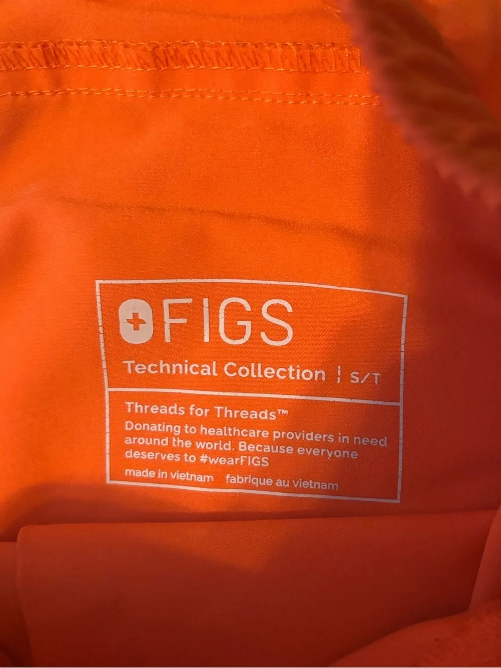 Figs Men Tansen Jogger Sunset Orange SMALL TALL.